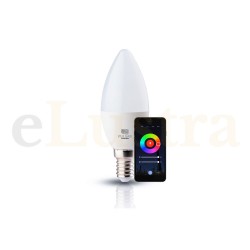Bec Led Lumânare 6W, E14, RGB, Wifi+Bluetooth, EL0060534