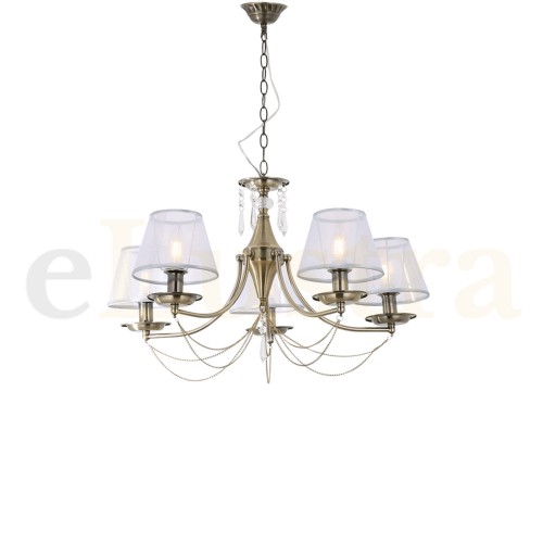 candelabru Elustra.ro Candelabru Darcy, 5 bec x E14, bronz, EL0038122