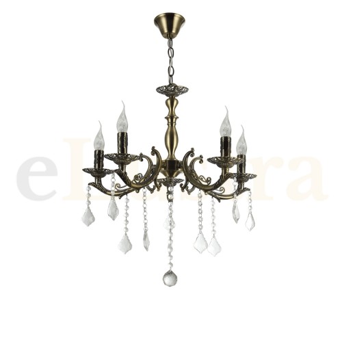 Candelabru Fascino, 5 bec x E14, bronz, EL0038447