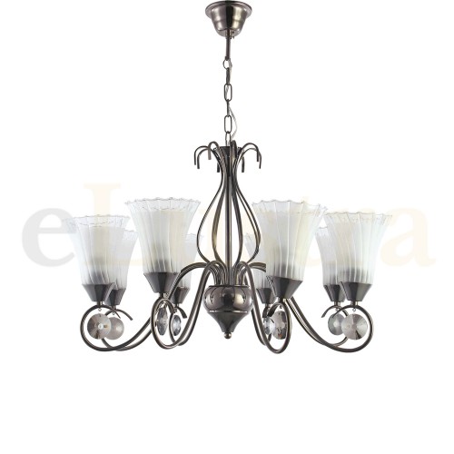 Candelabru Mihaela, 8 bec x E27, crom, EL0028107