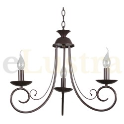 Candelabru Vaillant, 3 bec x E14, maro, EL0038250