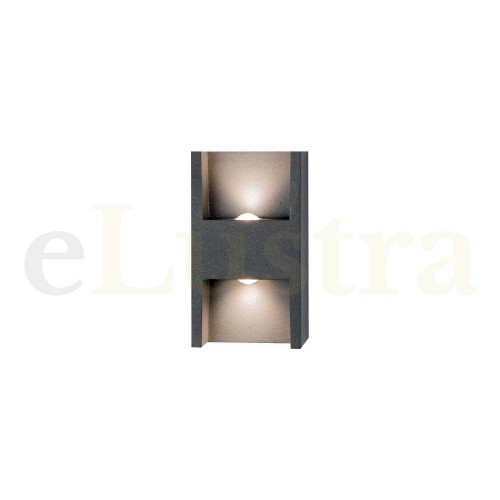 Lampă exterior, 6W, gri, E112