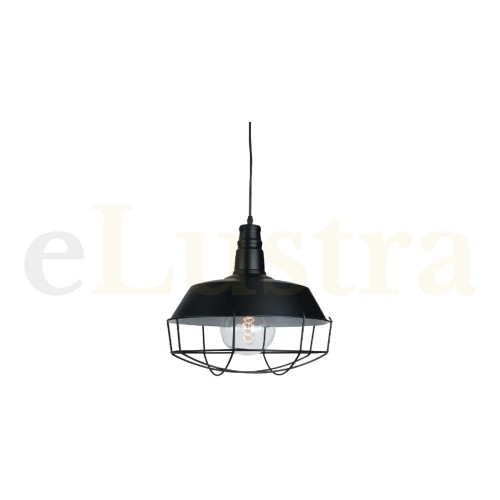 Pendul 1 bec x E27, negru, 1548