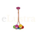 lustră copii Elustra.ro Lustră Malwi, 7 bec x GU10, multicolor, 955NW