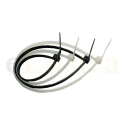 Colier cablu, alb, set 100, EL0043488