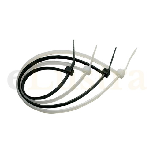 Colier cablu, alb, set 100, EL0047476