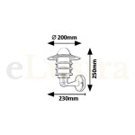 Lampă exterior Darrington, 1 bec x E27, negru, 7678