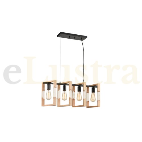 Lustră Series, 4 bec x E27, negru, 114001 Lustră Series, 4 bec x E27, negru, 114001
