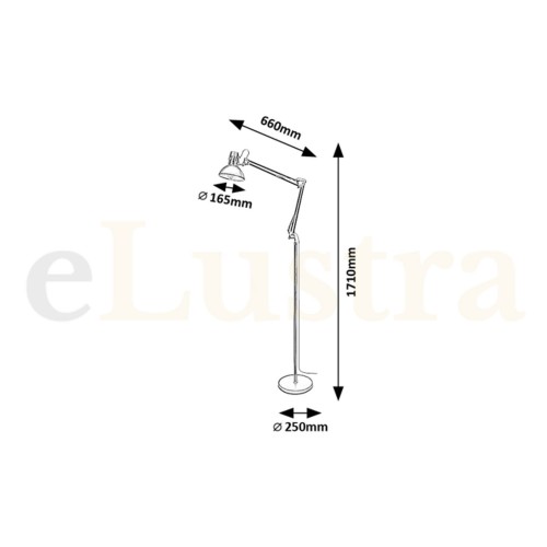 Lampadar Aristeo, 1 bec x E27, bej, 2197