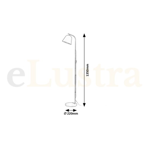 Lampadar Malia, 1 bec x E27, gri, 3096