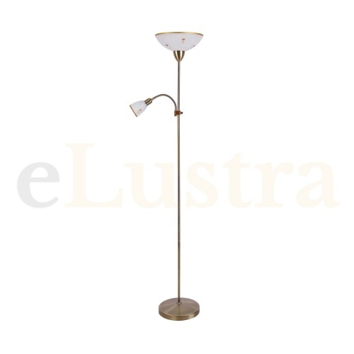 Lampadar Art Flower, 1 bec x E27, 1 bec x E14, bronz, 4009