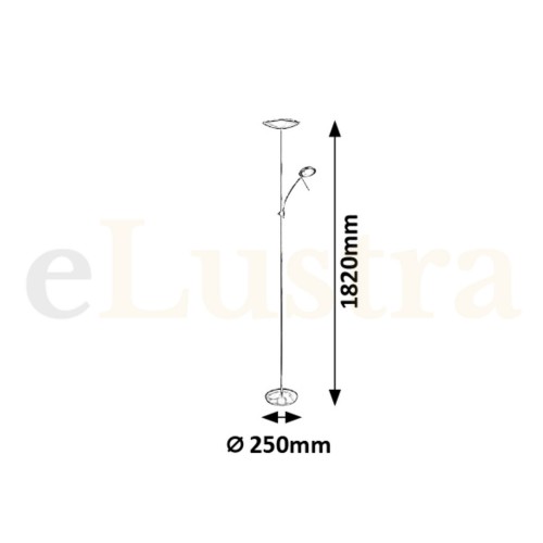 Lampadar Vlasta, 23W, crom, 7006