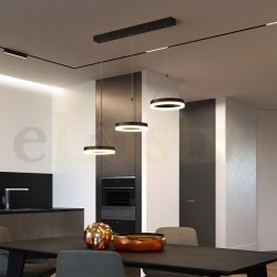 Lustră Led, 96W, wenge, 37133