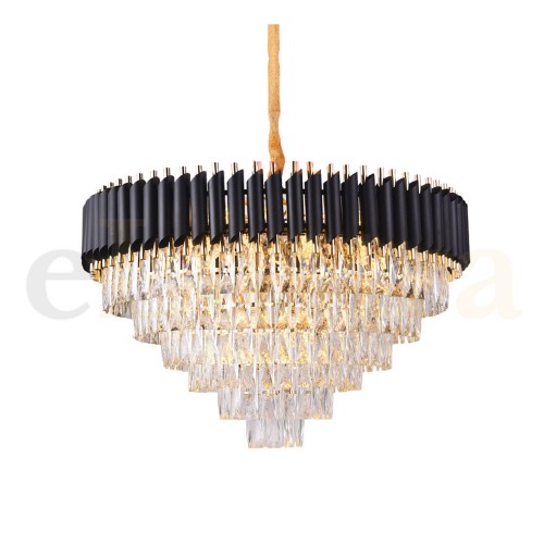 Lustră Fino, 9 bec x E27, negru, 90019