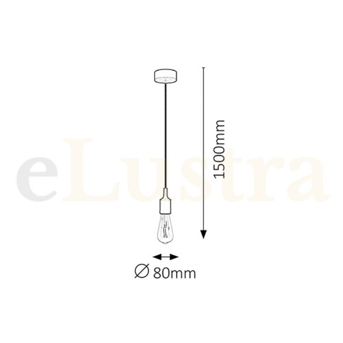 Pendul Roxy, 1 bec x E27, galben, 1413