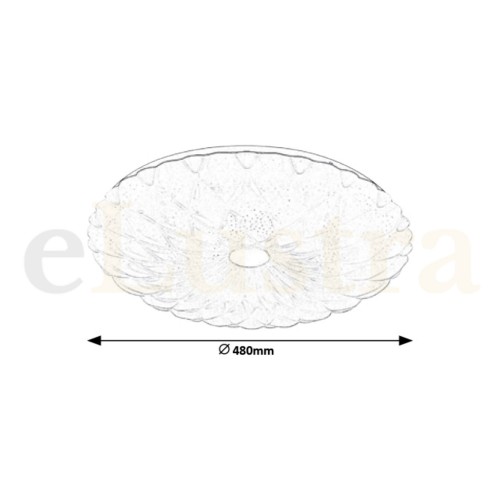 Plafonieră Primrose, 72W, alb, 1427