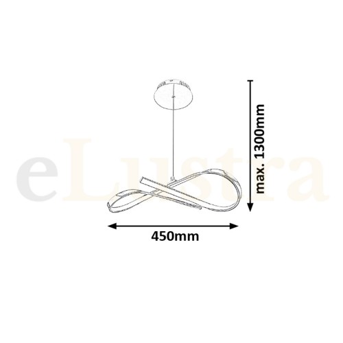 Pendul Aniela, 20W, crom, 2188