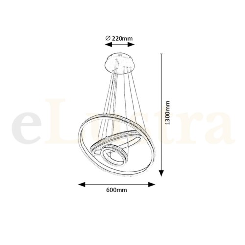 Pendul Avalon, 75W, gri, 2230