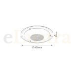 plafonieră Elustra.ro Plafonieră Patricia, 3 bec x E27, alb, 2465