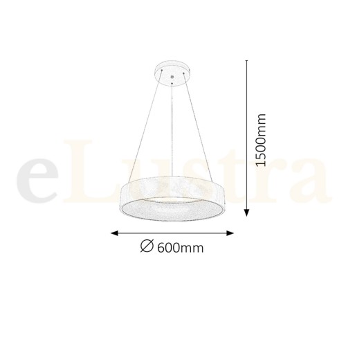 Pendul Adeline, 36W, alb, 2510