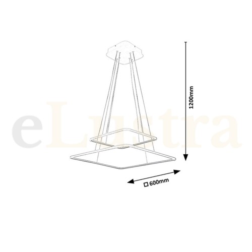 Pendul Donatella, 65W, alb, 2546