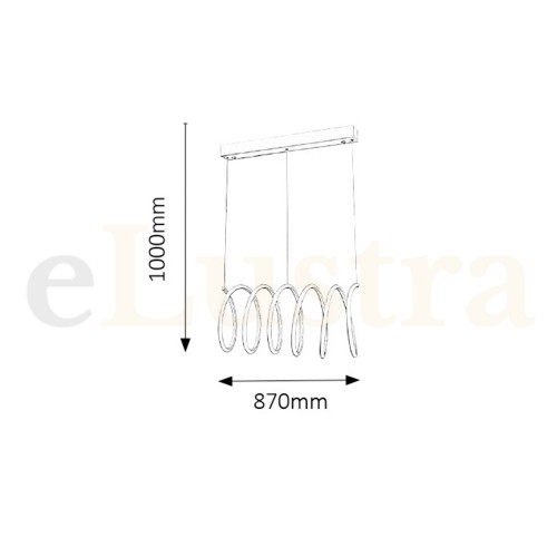 Pendul Donatella, 86W, alb, 2550