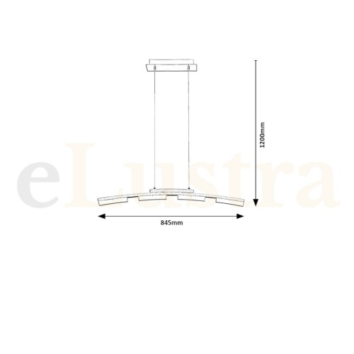 Pendul Eucalyptus, 20W, crom, 2957