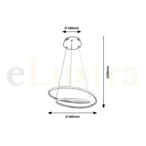 Pendul Meridia, 40W, negru, 3257