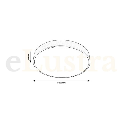 Lustră Tesia, 60W, negru, 3316