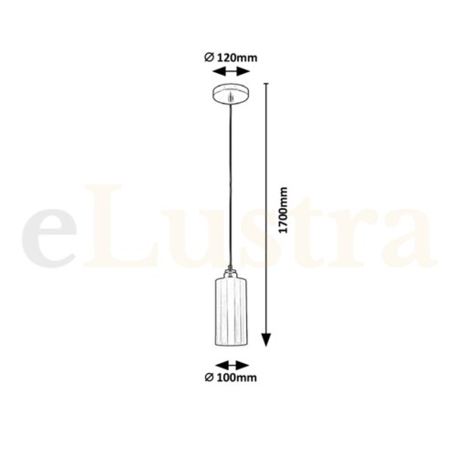 Pendul Panthea, 1 bec x E27, auriu, 4479