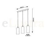 Pendul Panthea, 3 bec x E27, auriu, 4480