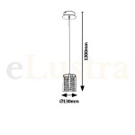 Pendul Astrella, 6W, crom, 5043