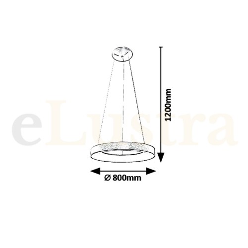 Pendul Carmella, 80W, auriu, 5055