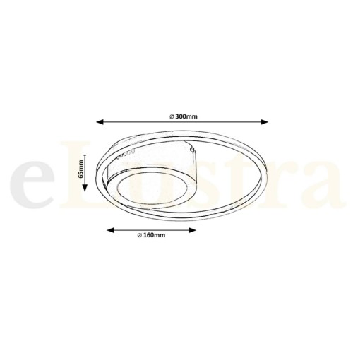 Lustră Sirius, 20W, crom, 5289