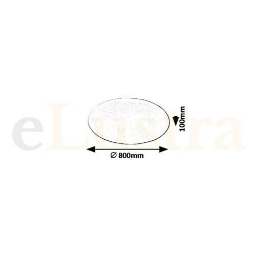 Plafonieră Led, 80W, alb, 5447