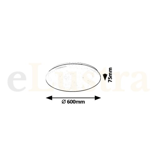 Lustră Led, 60W, alb, 5450