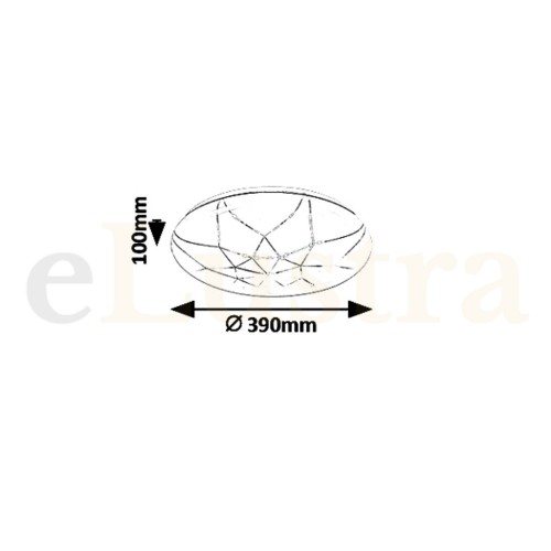 Plafonieră Damien, 24W, alb, 3000K, 5540