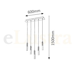 Pendul Rheia, 25W, crom, 5764