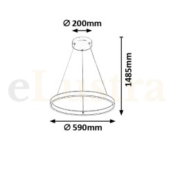 Pendul Othello, 36W, gri, 6299