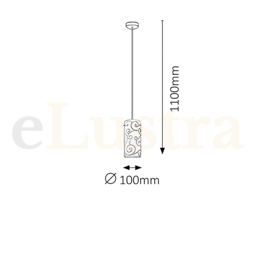 Pendul Harmony, 1 bec x E27, crom, 6391