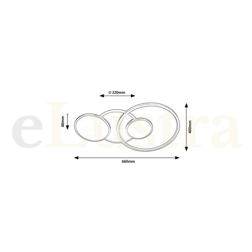 Lustră Fulvia, 50W, crom, 6890