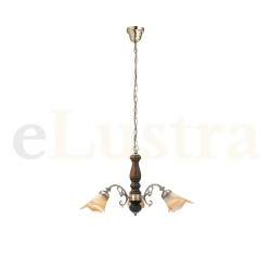 Candelabru Rustic, 3 bec x E14, maro, 7093