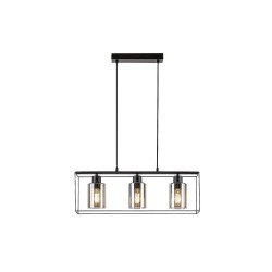 Pendul Chadwick, 3 bec x E27, negru, 72033