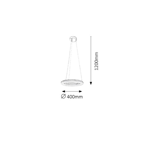 Pendul Georgina, 24W, crom, 2565