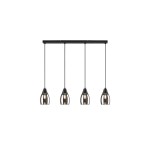 Pendul Ilmari, 4 bec x E27, negru, 72184