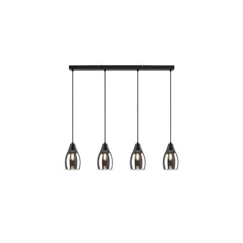 Pendul Ilmari, 4 bec x E27, negru, 72184