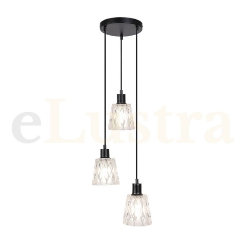 Pendul Jarina, 3 bec x E27, negru, 5333