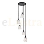 Pendul Jarina, 5 bec x E27, negru, 5334