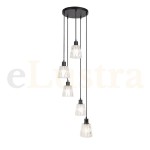 Pendul Jarina, 5 bec x E27, negru, 5334