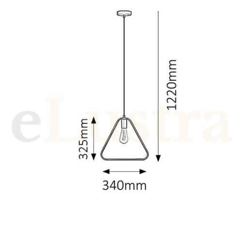 Pendul Levi, 1 bec x E27, negru, 2569